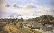 Camille Pissarro Pang plans raft Schwarz oil painting on canvas